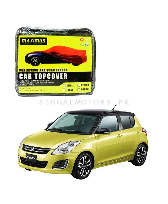 Suzuki Swift Maximus Non Woven Car Top Cover - Japanese 2010 - 2017 - - Scratchproof And Waterproof - Without Belt 2