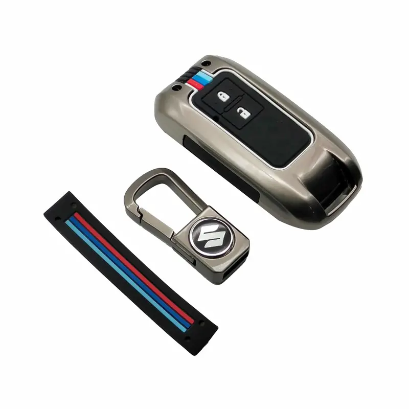 Suzuki Swift Metal Key Shell Case Cover With 2 Button 2023-2024 - Replacement Casing 2