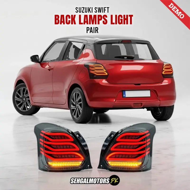Suzuki Swift New Back Smoke Lamps Light Pair 2023 - 2024 1