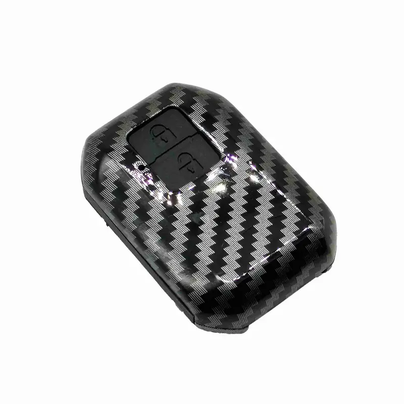 Suzuki Swift Plastic Key Cover Carbon Fiber With Black Pvc 2022 - 2024 - 2 Buttons 2
