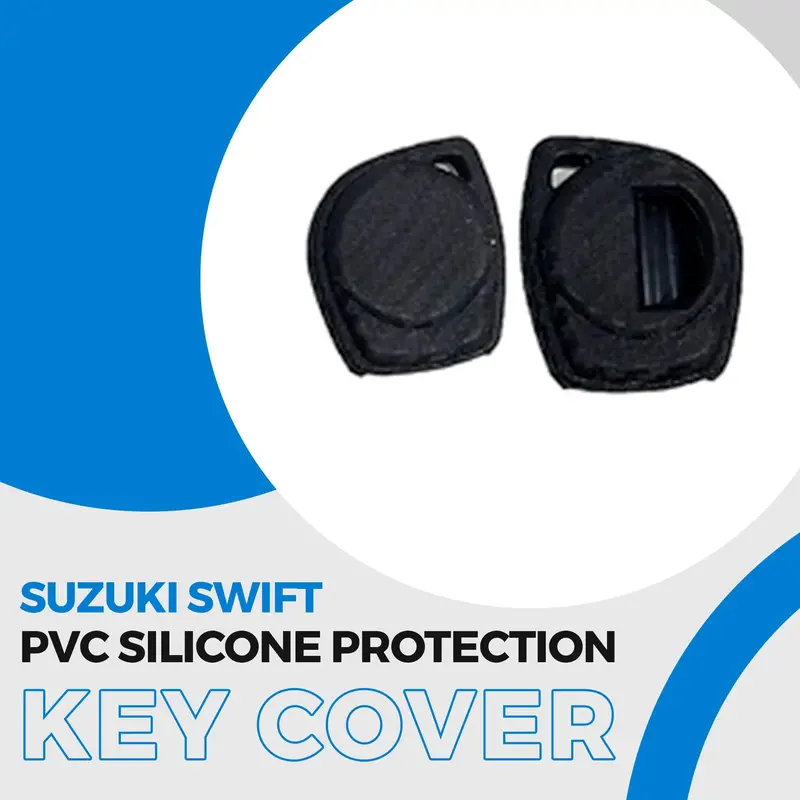 Suzuki Swift Pvc Silicone Protection Key Cover Carbon Fiber 2010 - 2021 - With 2 Button 1