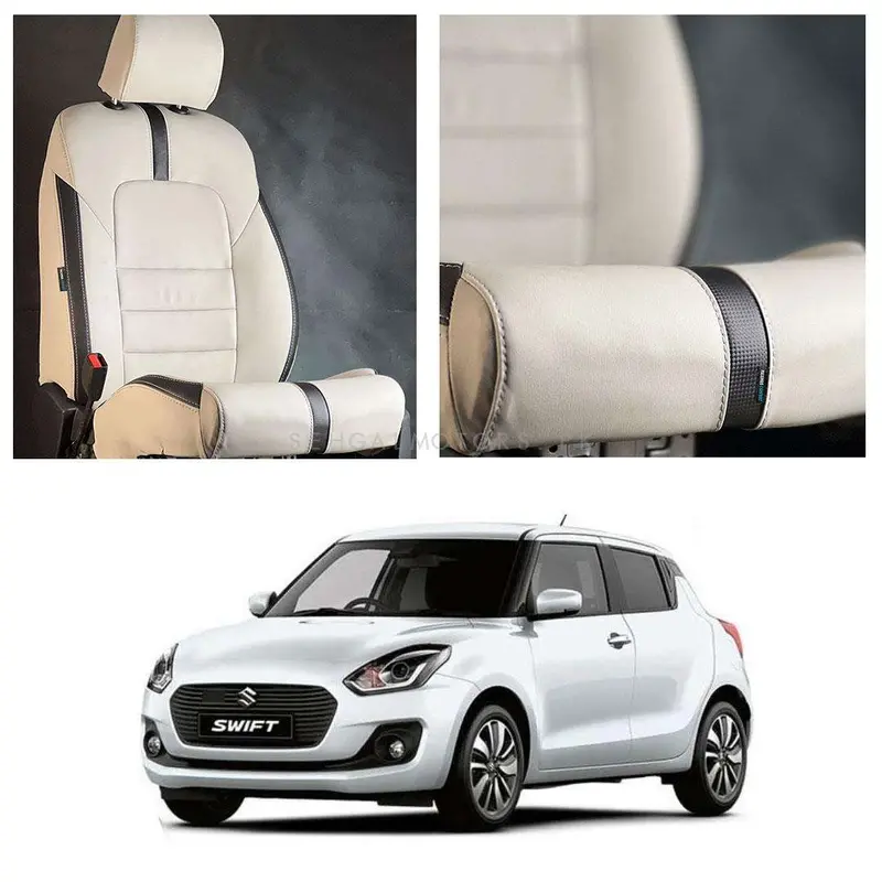 Suzuki Swift Type R Beige Black Seat Covers 2022 - 2024 1