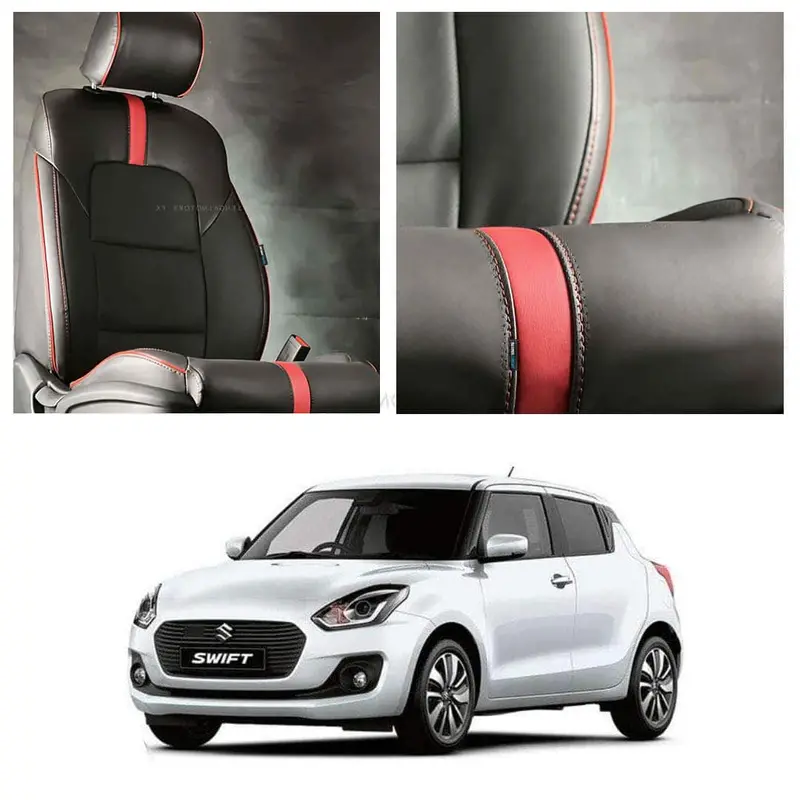 Suzuki Swift Type R Black Red Seat Covers 2022 - 2024 1