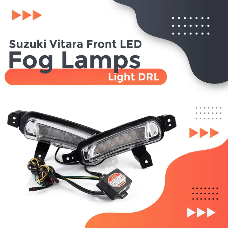 Suzuki Vitara Front Led Fog Lamps Light Drl 2016 - 2022 - Drl | Running Lights For Car | Car Lamp | Car Fog Lamp Waterproof 1