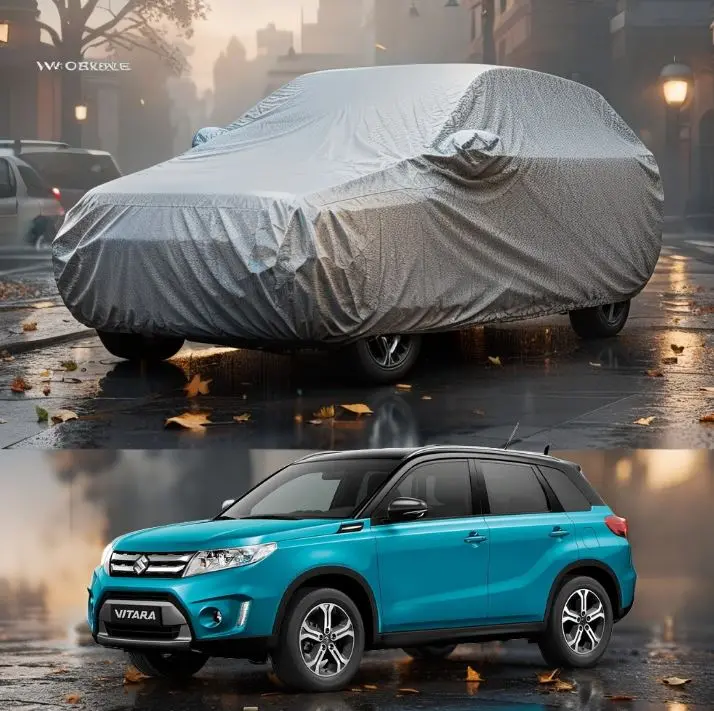 Suzuki Vitara Maximus Non Woven Car Top Cover 2016 - 2022 - - Scratchproof And Waterproof - Without Belt 1