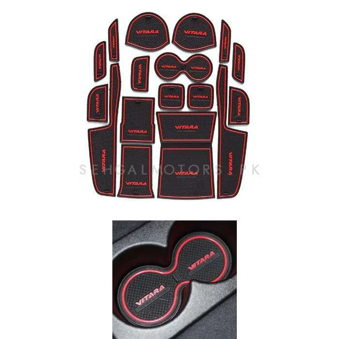 Suzuki Vitara Pvc Interior Mats Red 2016 - 2022 2