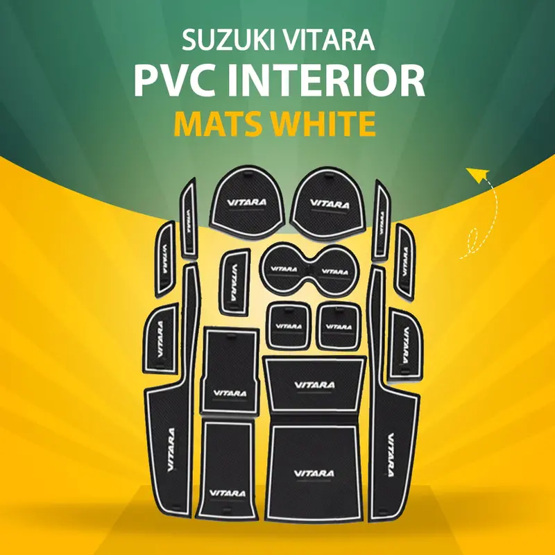 Suzuki Vitara Pvc Interior Mats White 2016 - 2024 1