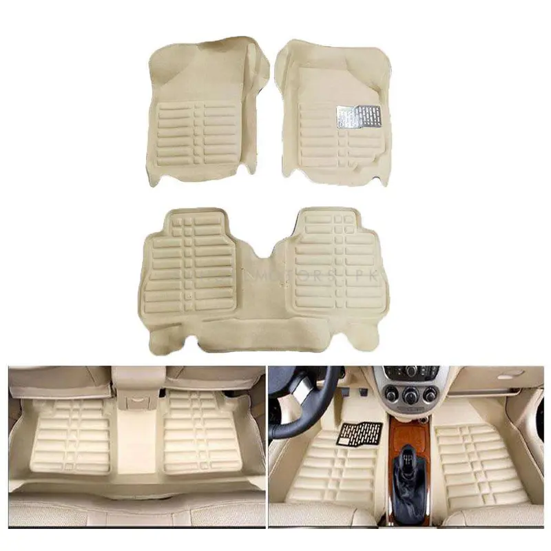 Suzuki Wagon R 5D Custom Floor Mat Beige 3 Pcs 2014 - 2024 2