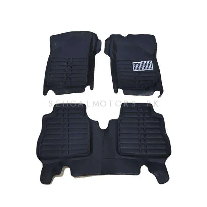 Suzuki Wagon R 5D Custom Floor Mat Black 3 Pcs 2014 - 2024 2