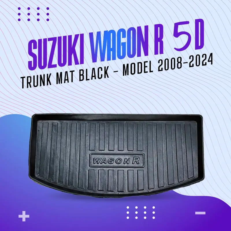 Suzuki Wagon R 5D Tpe Trunk Mat Black 2008 - 2024 1