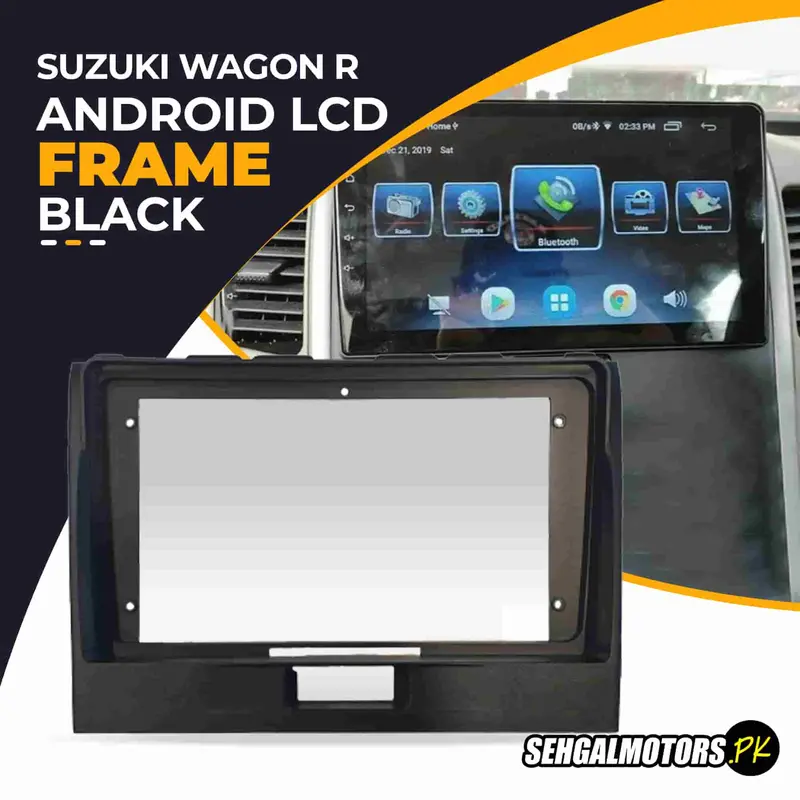 Suzuki Wagon R Android Lcd Frame With Grip Black 9 Inches 2014 - 2024 1