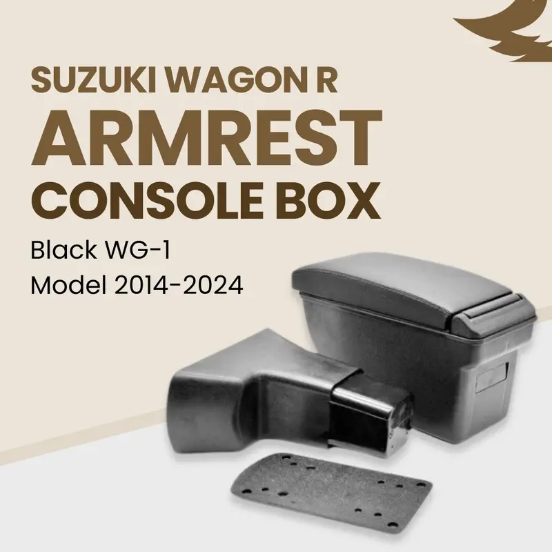 Suzuki Wagon R Armrest Console Box Black Wg-1 2014 - 2024 1