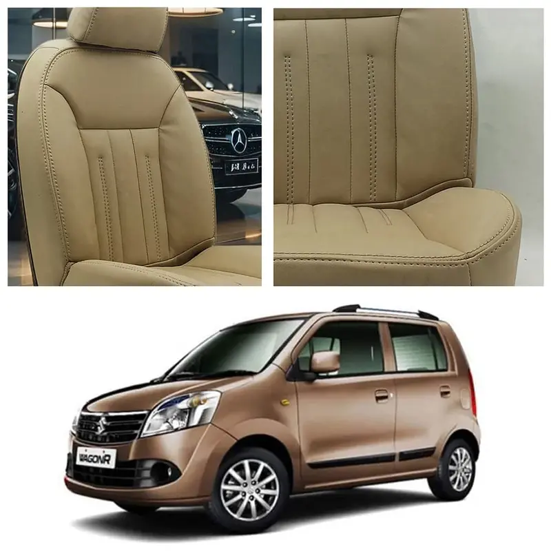 Suzuki Wagon R Audi Design Beige Seat Covers 2014 - 2024 1