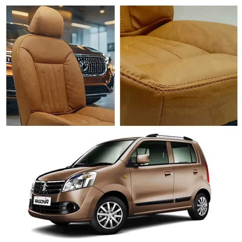 Suzuki Wagon R Audi Design Brown Seat Covers 2014 - 2024 1