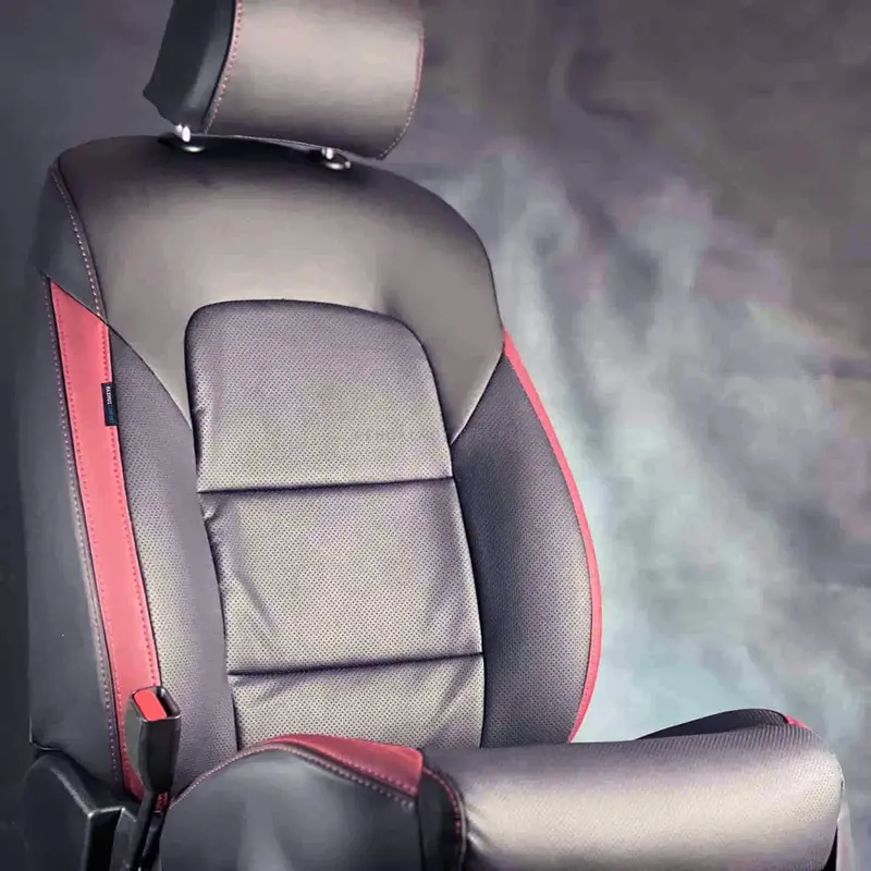 Suzuki Wagon R Breathable Black Red Seat Covers 2014 - 2024 2