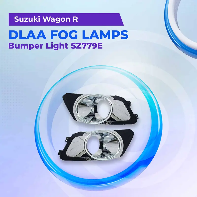 Suzuki Wagon R Dlaa Fog Lamps Bumper Light With Chrome Sz779e 2014 - 2024 1