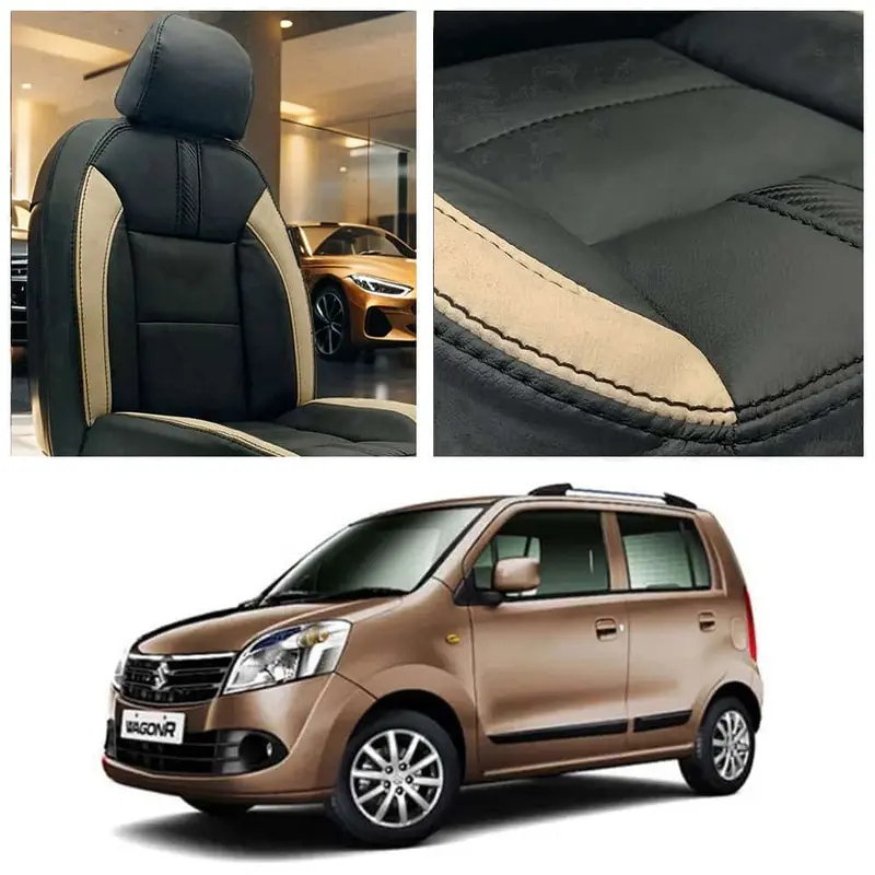 Suzuki Wagon R Type R Black Beige Seat Covers 2014 - 2024 1