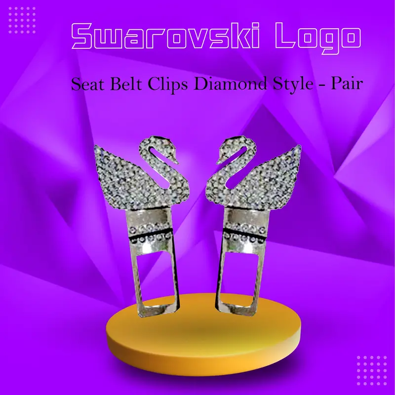 Swarovski Seat Belt Clips Diamond Style - Pair 1