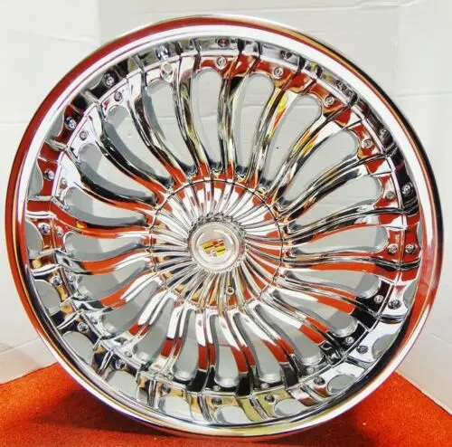 Swirl Chrome 20" X 8.5" Set Of 4 Wheels 1