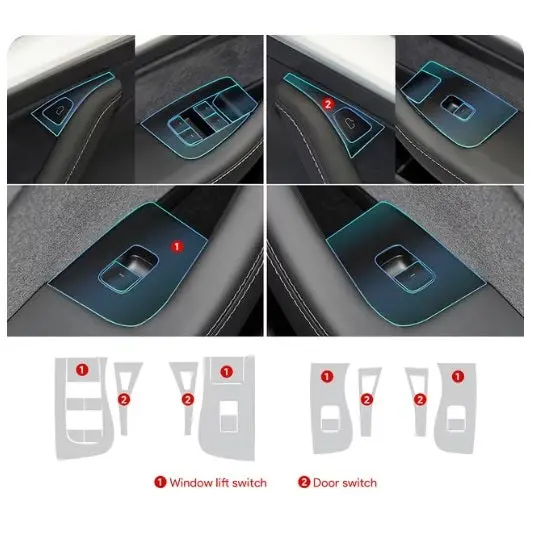 Tesla 3 Interior Ppf Tpu Sheets - Model 2024 - Paint Protection Film 2
