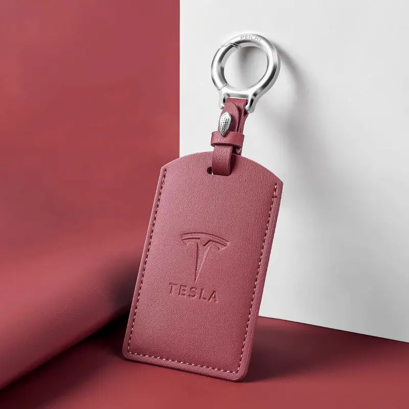 Tesla Premium Card Holder Keychain (Multicolor) 6