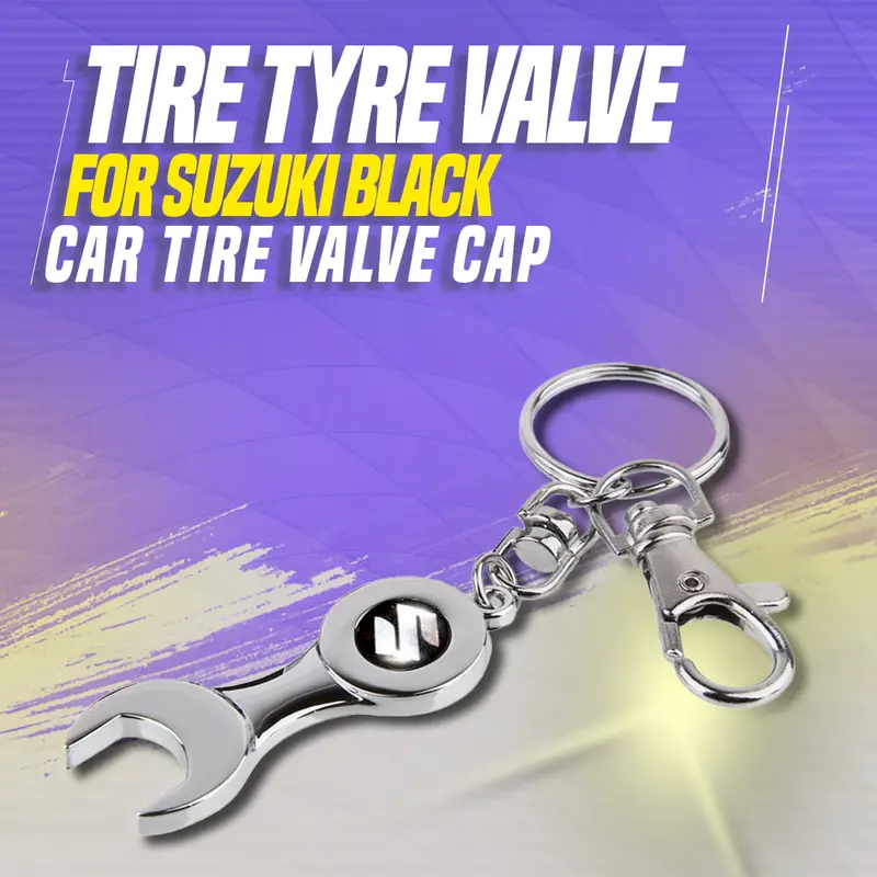 Tire Tyre Valve For Suzuki Black - Car Tire Valve Cap | Tyre Air Stems Caps | Dust Cover Tyre Air Cap 1