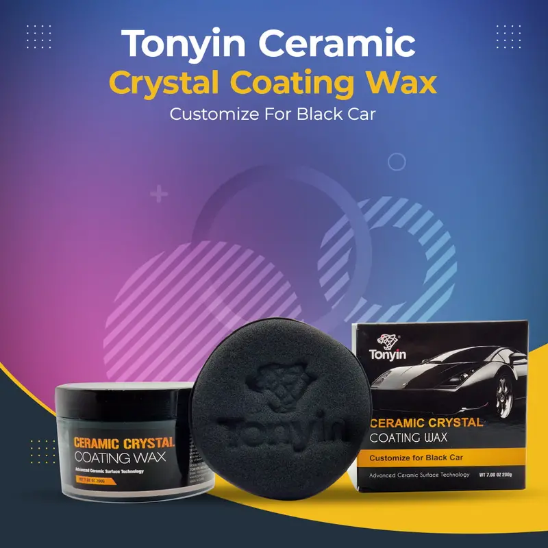 Tonyin Ceramic Crystal Coating Wax Customize For Black Car 200G - (Tw04e) 1