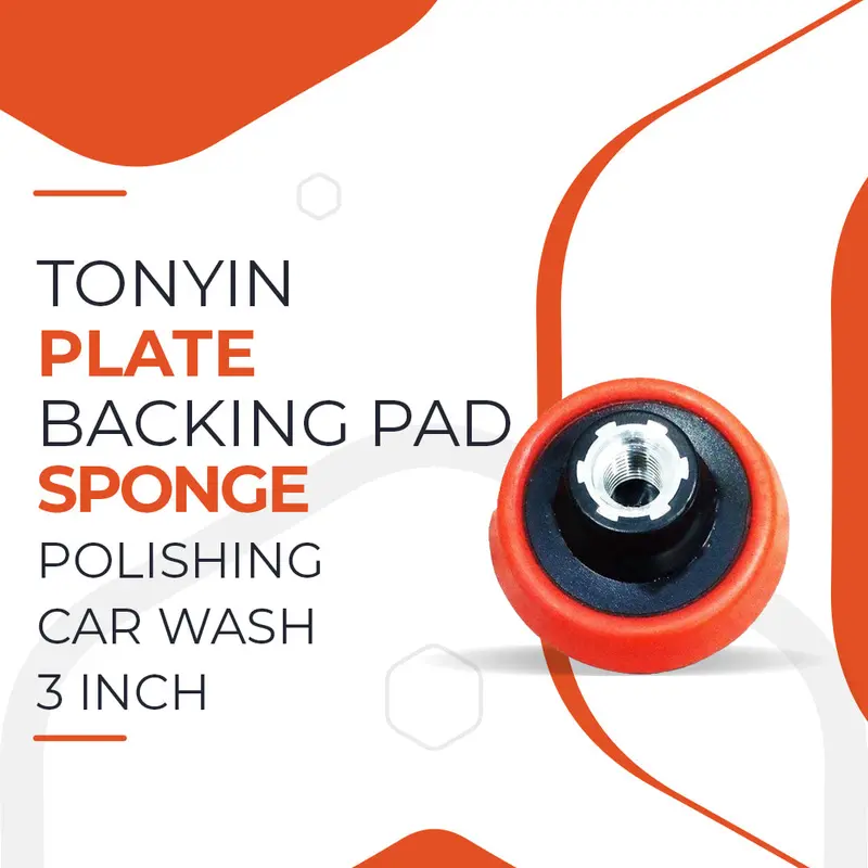 Tonyin Plate Backing Pad Sponge Polishing Car Wash - 3 Inch 1