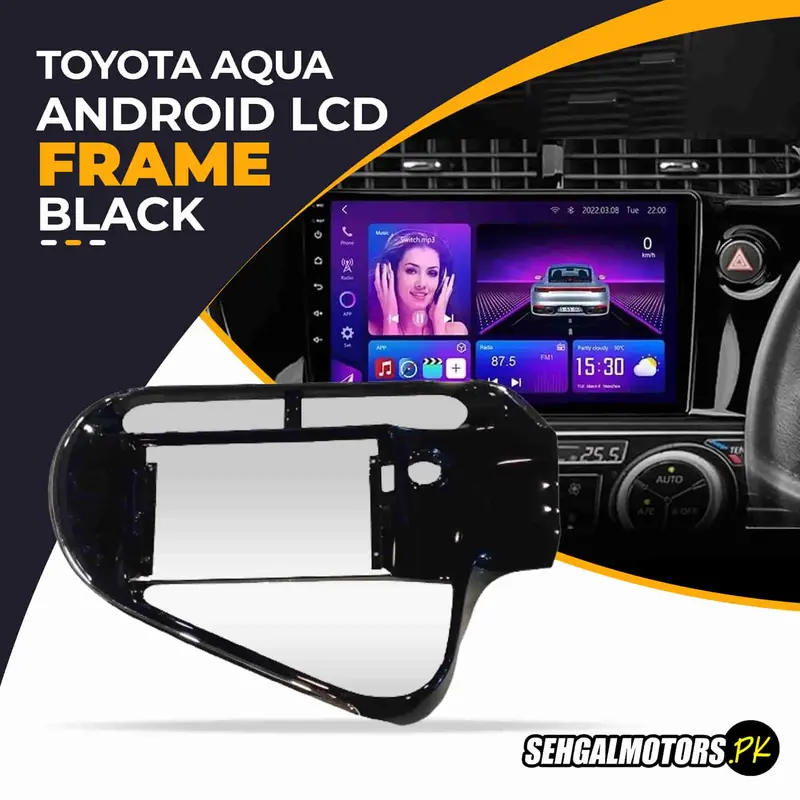 Toyota Aqua Android Lcd Frame With Grip Black 2016 - 2024 1