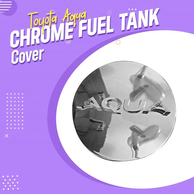 Toyota Aqua Chrome Fuel Tank Cover 2012 - 2020 1
