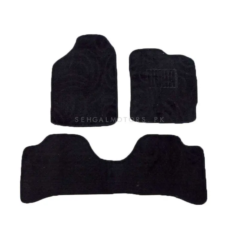Toyota Aqua Custom Fit Carpet Floor Mat Black Mix Design 3 Pcs 2012 - 2020 2