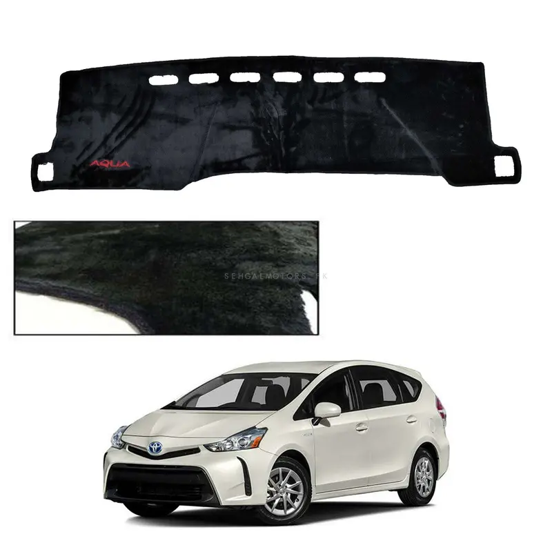 Toyota Aqua Dashboard Carpet Velvet Black 2021 - 2024 - For Protection And Heat Resistance 2