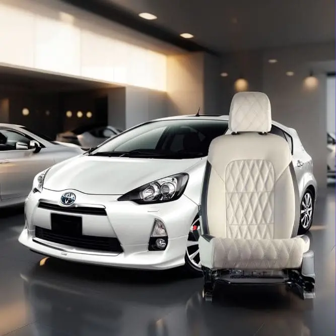 Toyota Aqua Diamond Cut Beige Black Seat Covers 2012 - 2021 1