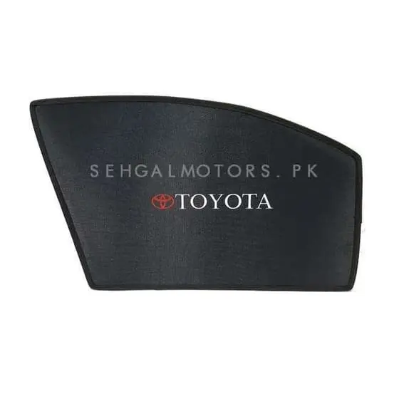Toyota Aqua Foldable & Flexible Sunshade Wth Logo 2012 - 2020 - Side Sun Shade 1
