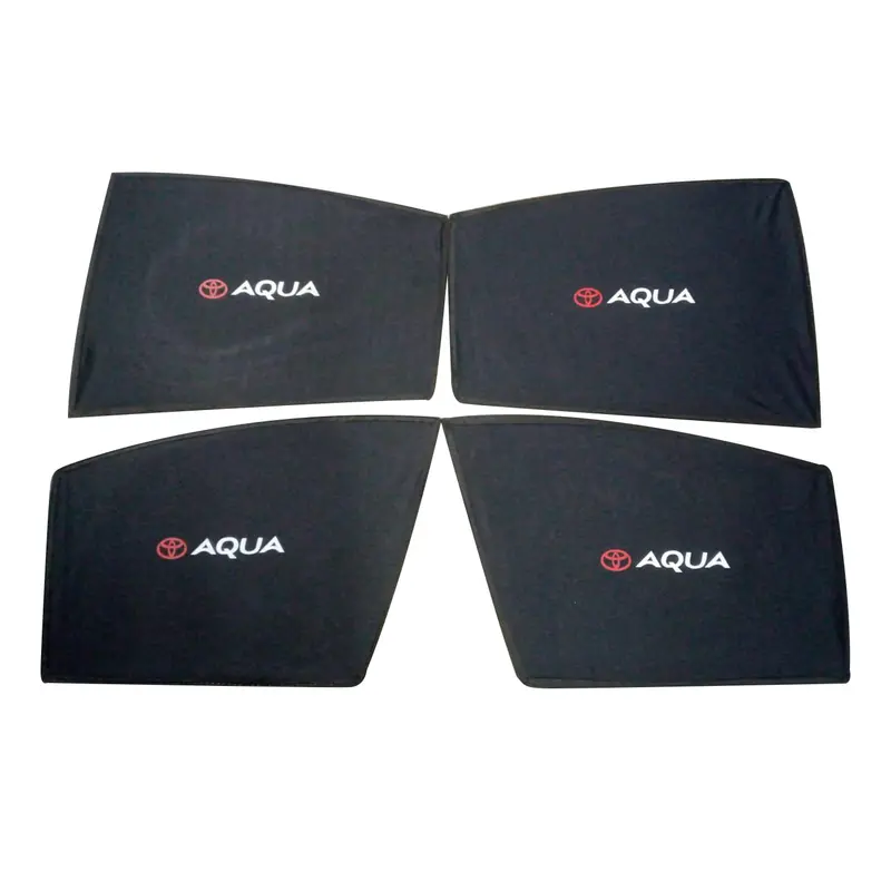 Toyota Aqua Foldable & Flexible Sunshade Wth Logo 2012 - 2020 - Side Sun Shade 2