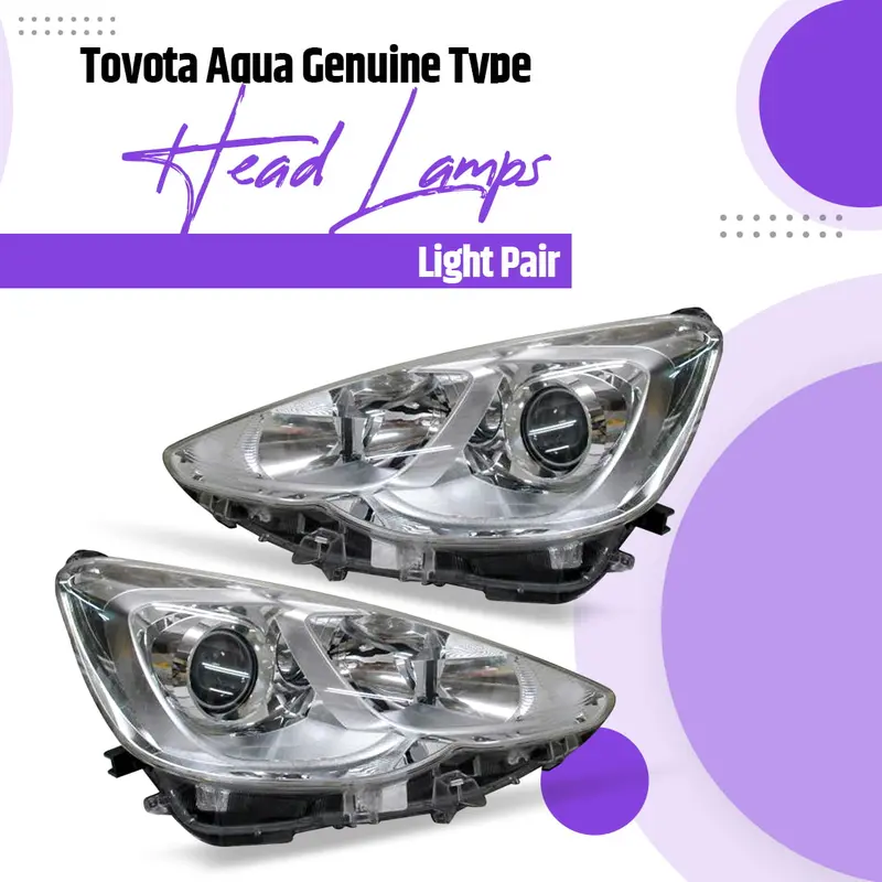 Toyota Aqua Genuine Type Head Lamps Light Pair 2012 - 2020 1