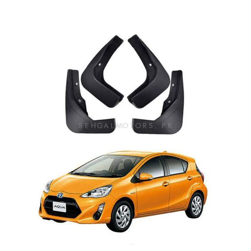 Toyota Aqua Mud Flaps 4 Pcs 2012 - 2017 - Car Mudguard | Fender Splash Guards 2