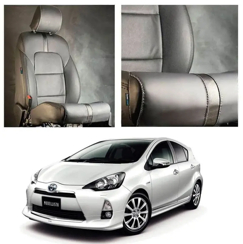 Toyota Aqua Type R Black Black Seat Covers 2012 - 2021 1