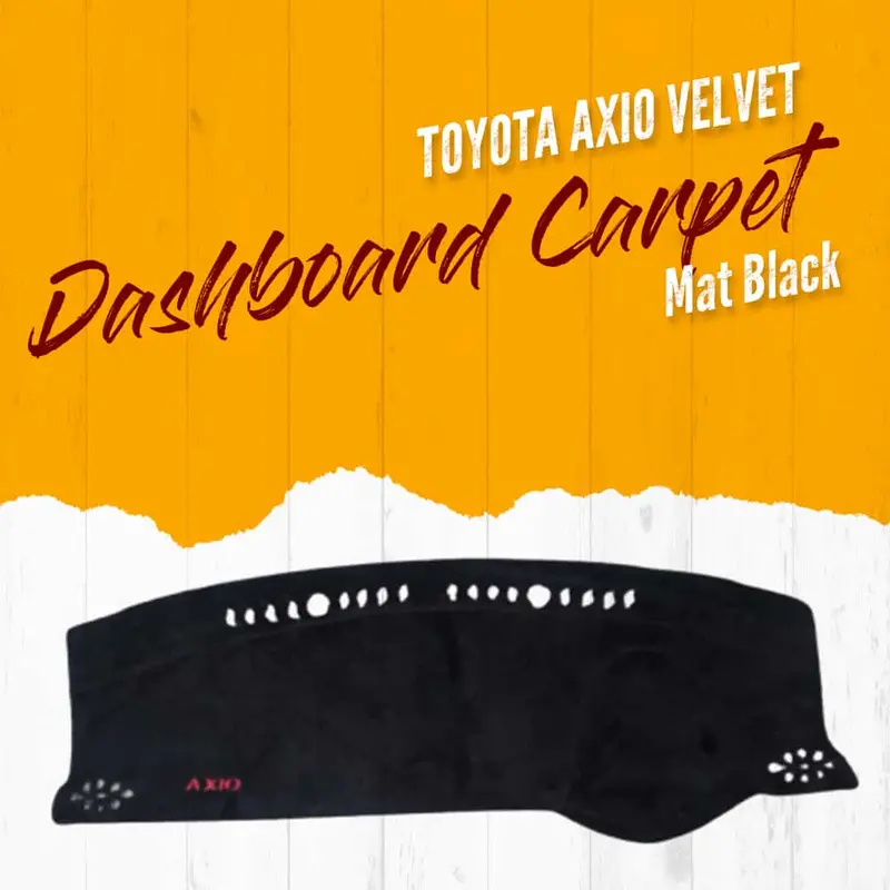Toyota Axio Velvet Dashboard Carpet Mat Black 2016-2020 1