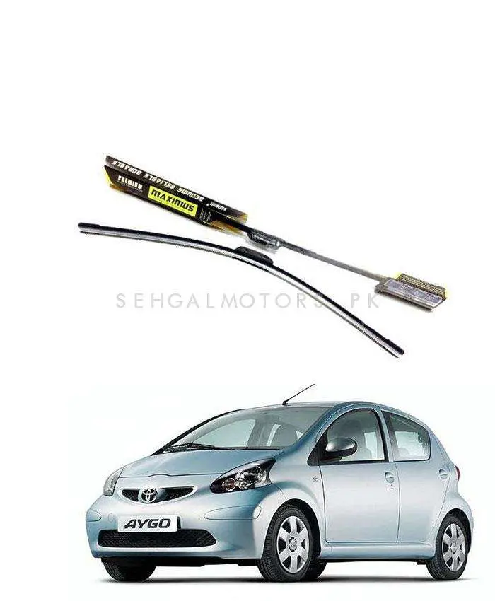 Toyota Aygo Maximus Premium Silicone Wiper Blades - Model 2005-2014 1