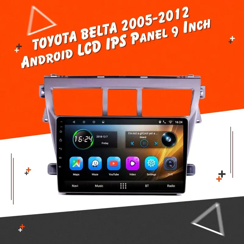 Toyota Belta Android Lcd Silver 9 Inches 2005 - 2012 1