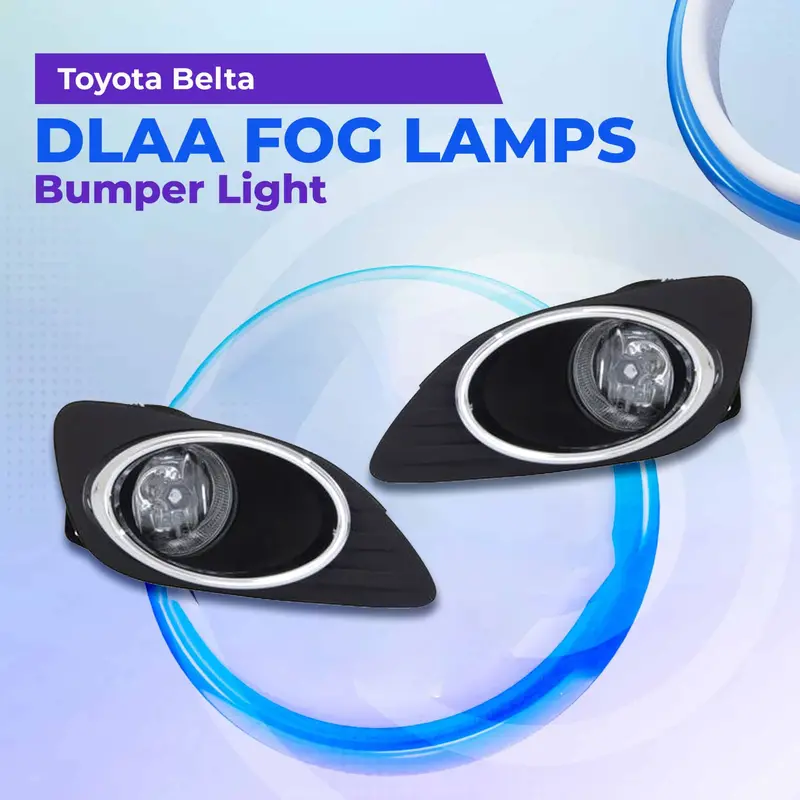 Toyota Belta Dlaa Fog Lamps Bumper Light With Chrome 2005 - 2012 1