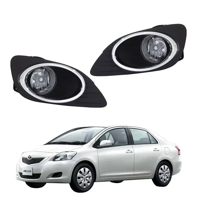 Toyota Belta Dlaa Fog Lamps Bumper Light With Chrome 2005 - 2012 2
