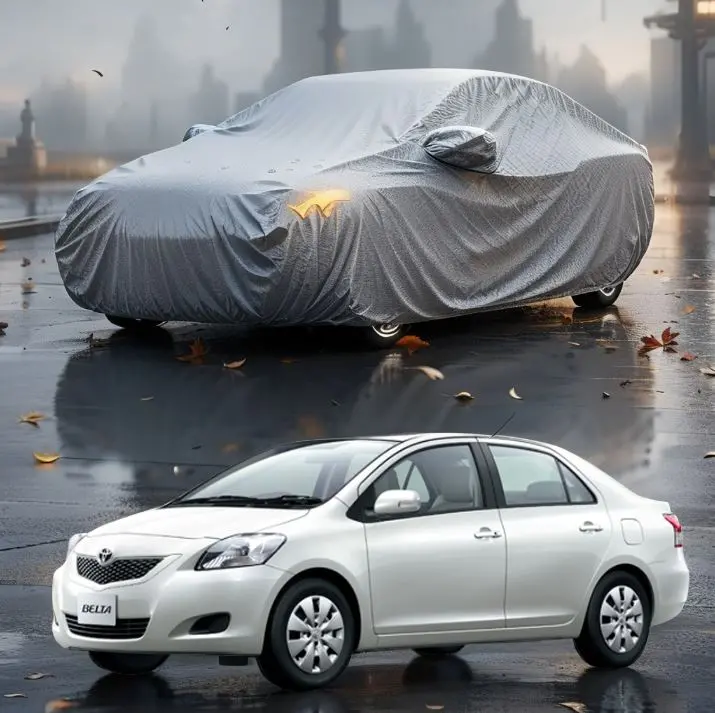 Toyota Belta Maximus Non Woven Top Cover - - Scratchproof And Waterproof - Without Belt 1