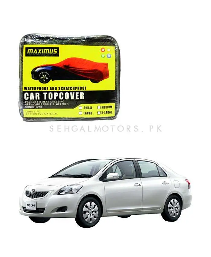 Toyota Belta Maximus Non Woven Top Cover - - Scratchproof And Waterproof - Without Belt 2