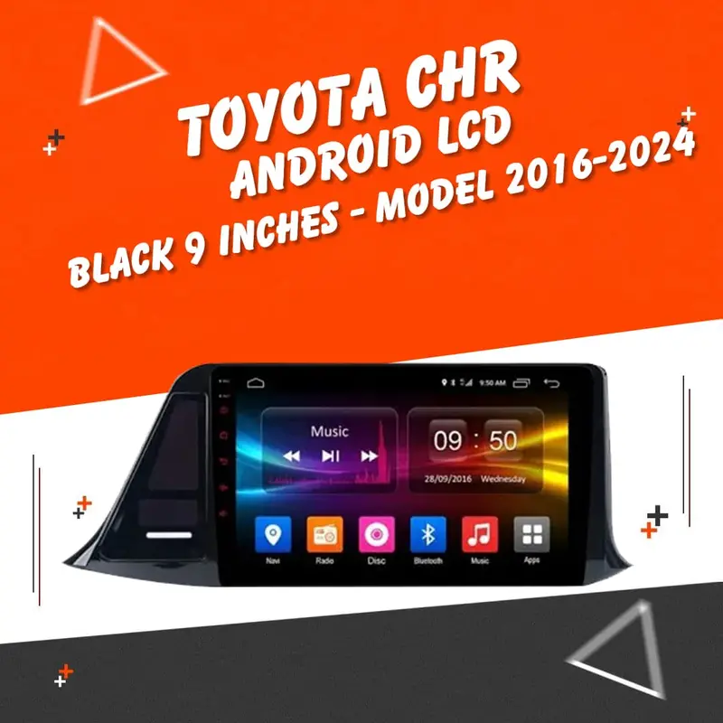 Toyota Chr Android Lcd Black 9 Inches Base Model 2016-2024 1