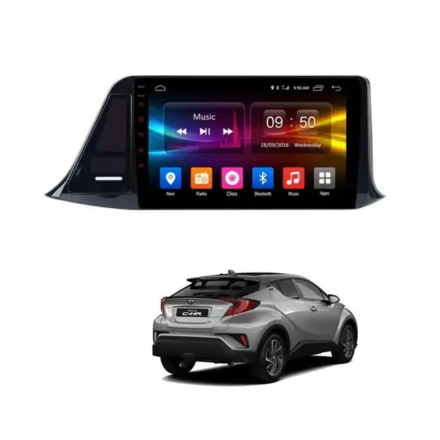 Toyota Chr Android Lcd Black 9 Inches Base Model 2016-2024 2