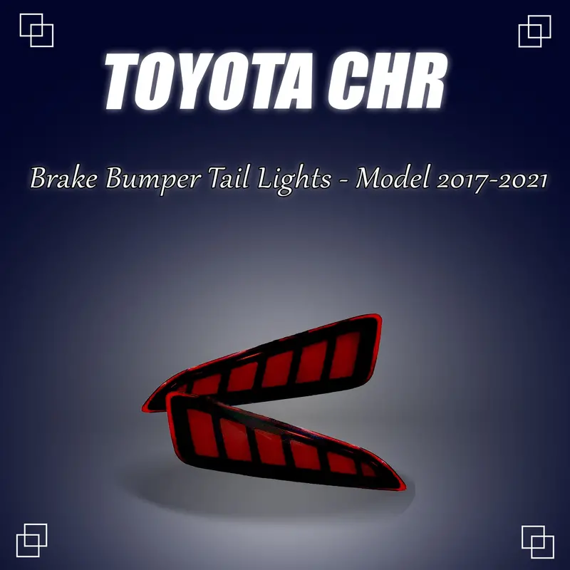 Toyota Chr Back Bumper Third Brake Lamp Tail Lights 2017 - 2021 1