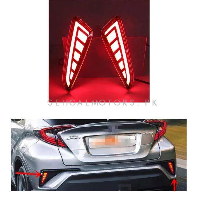 Toyota Chr Back Bumper Third Brake Lamp Tail Lights 2017 - 2021 2