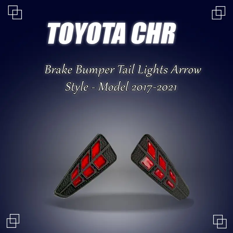 Toyota Chr Back Bumper Third Brake Lamp Tail Lights Arrow Style 2017 - 2021 1